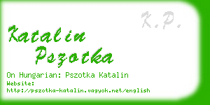 katalin pszotka business card